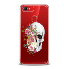 Lex Altern TPU Silicone Oppo Case Floral Skull