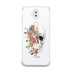 Lex Altern TPU Silicone Asus Zenfone Case Floral Skull