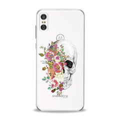 Lex Altern TPU Silicone Motorola Case Floral Skull