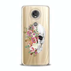 Lex Altern TPU Silicone Motorola Case Floral Skull