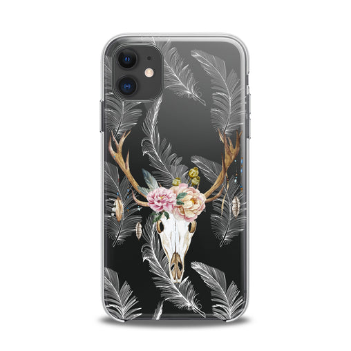 Lex Altern TPU Silicone iPhone Case Floral Antlers