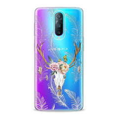 Lex Altern TPU Silicone Oppo Case Floral Antlers