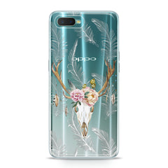 Lex Altern TPU Silicone Oppo Case Floral Antlers