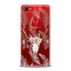 Lex Altern TPU Silicone Oppo Case Floral Antlers