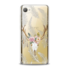 Lex Altern TPU Silicone HTC Case Floral Antlers