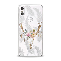 Lex Altern TPU Silicone Motorola Case Floral Antlers