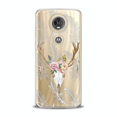 Lex Altern TPU Silicone Motorola Case Floral Antlers