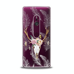 Lex Altern TPU Silicone Sony Xperia Case Floral Antlers