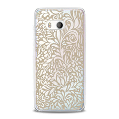 Lex Altern TPU Silicone HTC Case White Boho Pattern