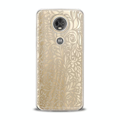 Lex Altern TPU Silicone Motorola Case White Boho Pattern