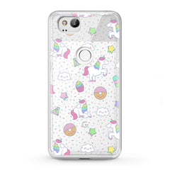 Lex Altern TPU Silicone Google Pixel Case Unicorn Donut Art