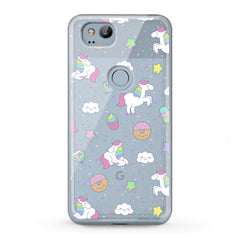 Lex Altern TPU Silicone Google Pixel Case Unicorn Donut Art