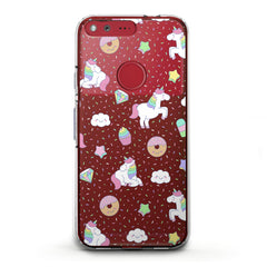 Lex Altern TPU Silicone Google Pixel Case Unicorn Donut Art