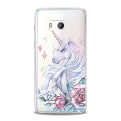 Lex Altern TPU Silicone HTC Case Floral Unicorn