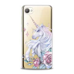 Lex Altern TPU Silicone HTC Case Floral Unicorn