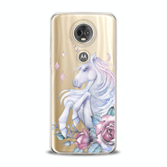 Lex Altern TPU Silicone Motorola Case Floral Unicorn