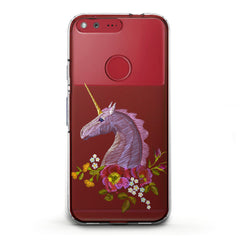 Lex Altern TPU Silicone Google Pixel Case Purple Unicorn