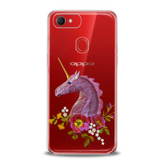 Lex Altern TPU Silicone Oppo Case Purple Unicorn