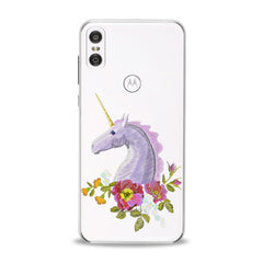 Lex Altern TPU Silicone Motorola Case Purple Unicorn