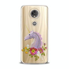 Lex Altern TPU Silicone Motorola Case Purple Unicorn