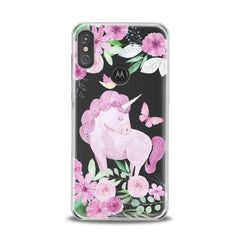 Lex Altern TPU Silicone Motorola Case Pink Unicorn