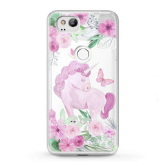 Lex Altern TPU Silicone Google Pixel Case Pink Unicorn