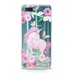 Lex Altern TPU Silicone Oppo Case Pink Unicorn