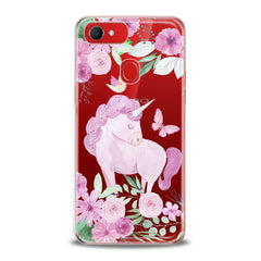 Lex Altern TPU Silicone Oppo Case Pink Unicorn