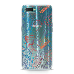 Lex Altern TPU Silicone Oppo Case Colored Stamps