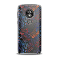 Lex Altern TPU Silicone Motorola Case Colored Stamps