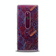 Lex Altern TPU Silicone Sony Xperia Case Colored Stamps