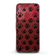 Lex Altern TPU Silicone Google Pixel Case Doggy Paws Pattern