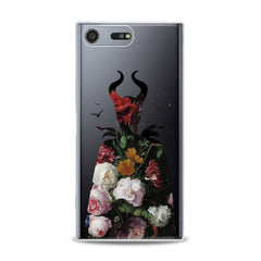 Lex Altern TPU Silicone Sony Xperia Case Floral Maleficent