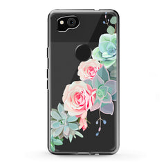 Lex Altern Google Pixel Case Succulent Roses