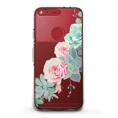 Lex Altern TPU Silicone Google Pixel Case Succulent Roses