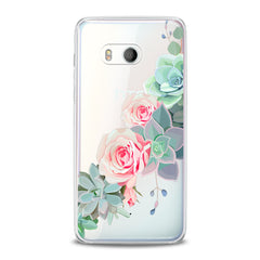 Lex Altern TPU Silicone HTC Case Succulent Roses