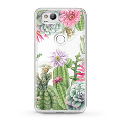 Lex Altern TPU Silicone Google Pixel Case Floral Cactus