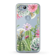 Lex Altern TPU Silicone Google Pixel Case Floral Cactus