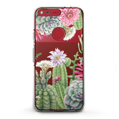 Lex Altern TPU Silicone Google Pixel Case Floral Cactus