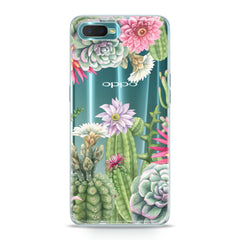 Lex Altern TPU Silicone Oppo Case Floral Cactus