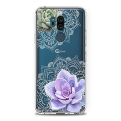 Lex Altern TPU Silicone LG Case Purple Succulent Art