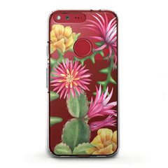 Lex Altern TPU Silicone Google Pixel Case Cacti Flowers