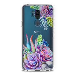 Lex Altern TPU Silicone LG Case Violet Succulent