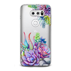 Lex Altern TPU Silicone LG Case Violet Succulent