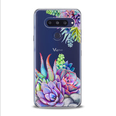 Lex Altern TPU Silicone LG Case Violet Succulent