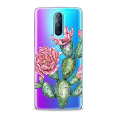 Lex Altern TPU Silicone Oppo Case Pink Cacti Flower