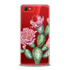 Lex Altern TPU Silicone Oppo Case Pink Cacti Flower