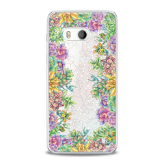 Lex Altern TPU Silicone HTC Case Colorful Succulent