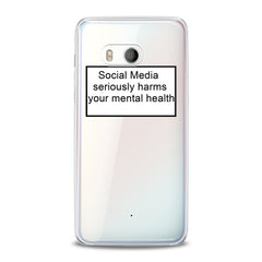 Lex Altern TPU Silicone HTC Case Social Media Quote