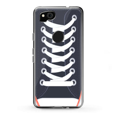 Lex Altern TPU Silicone Google Pixel Case White Shoelaces